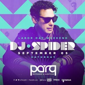 DJ Spider Parq Promo Code Discount Tickets San Diego