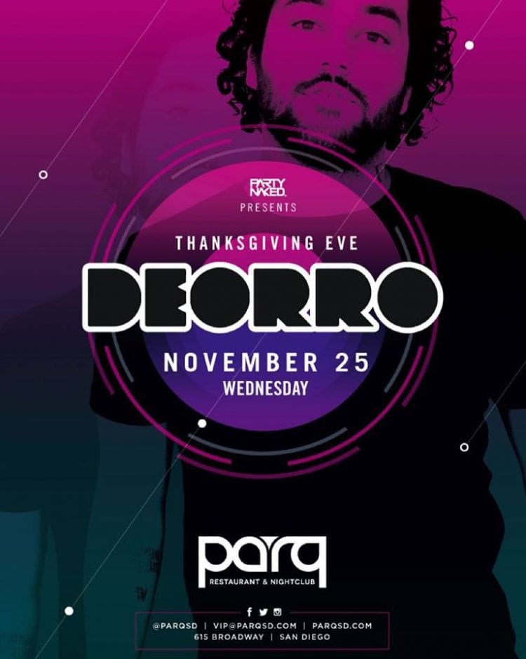 Parq Night Club DEORRO Tickets DISCOUNT PROMO CODE