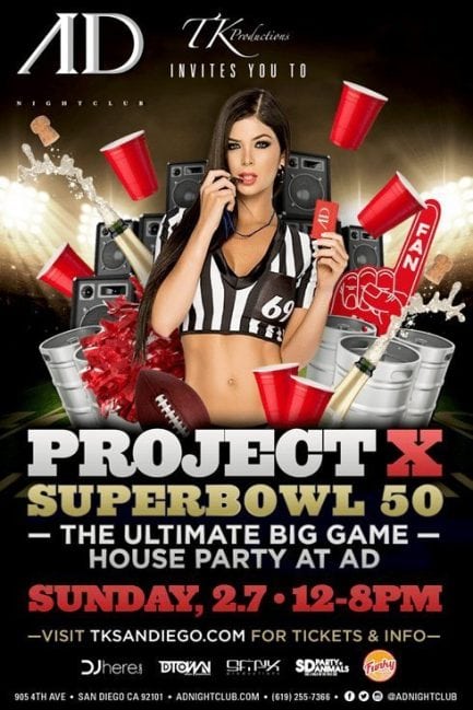 Super Bowl AD Club Project X Prom Code Tickets