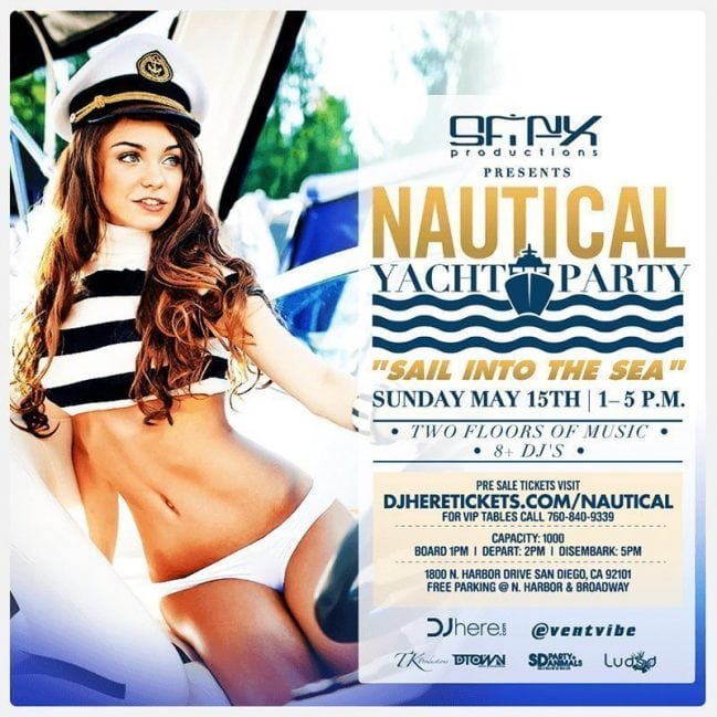 Nautical Yacht Party San Diego Discount Promo Code Tickets