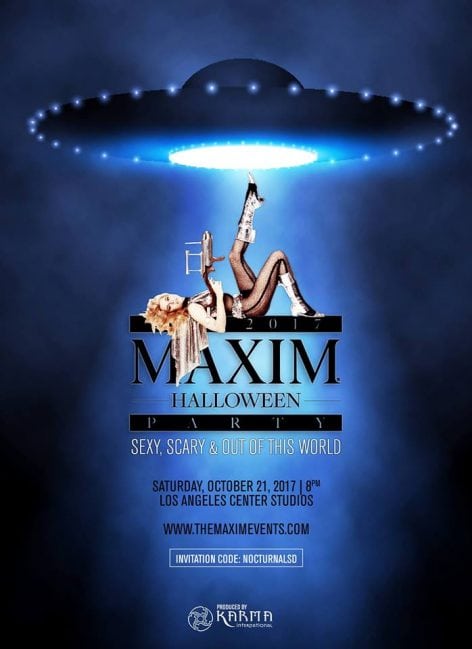 Invitation Code 2017 Maxim Halloween Party LA Center Studios admission vip