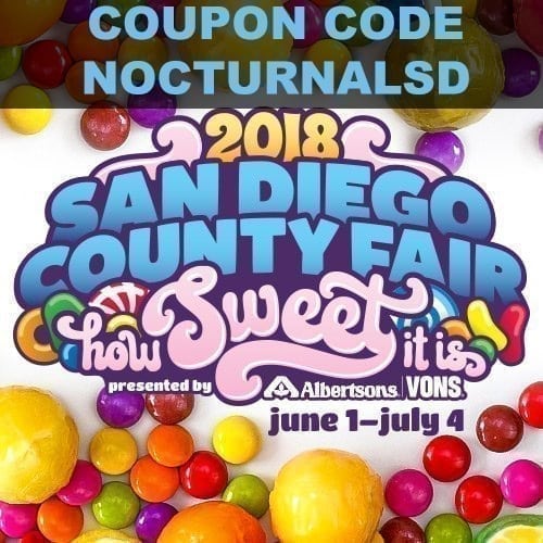 San Diego County Fair 5K Coupon code NOCTURNALSD sdfair5k 2018 june kid adult events, fitness events, 