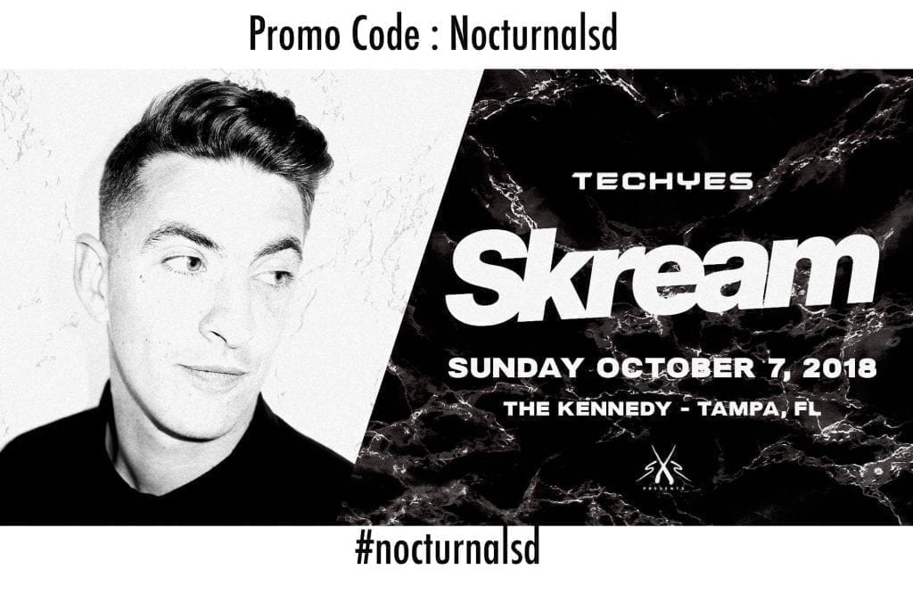 TECHYES Skream sxs Kennedy Promo Code "Nocturnalsd" Tampa Florida Looking to head out to one of the famous SXS present events in tampa florida ? Don't miss out on the  TECHYES Skream sxs Kennedy Promo Code "Nocturnalsd" Tampa florida event coming in October 2018 . Purchase your discount tickets on sale now . There will be no free guest list or no cover admissions so don't wait. This event will be 18 and up so if you are under age and looking for events and things to do in tampa florida this event is for you . USE PROMO CODE "nocturnalsd" at https://www.eventbrite.com/e/techyes-ft-skream-the-kennedy-tickets-48131049264?aff=nocturnalsd sXs Presents Discount Promo Code : NOCTURNALSD Sxs Tickets  Early Bird  General Admission  VIP  18+  tickets  The TECHYES ft. Skream event at the tampa kennedy will feature the following head liner. Check out his sound clubs at the link provided below.  TECHYES Skream Head liner set times Inside Support Pheonix Jagger Ronnie Lopez Whiskey Business Line Up Stage 2 Boots N Catz Patio Support: Tommy Rize High5ive Nate Verde 18+ and up things to do in Tampa Floria August 2018  Don't miss out on this under age event .  Discount Promo Codes for the The Kennedy Tampa.  SXS Skream Hashtags  #pheonixjagger #skream #high5ive #tommyrize #nateverde #ronnielopez #whiskeybusiness #thekennedy #kennedytampa #tampa #tampaedm #sxspresents #sxs #nocturnalsd #nocturnalFL TECHYES Skream sxs Kennedy Promo Code "Nocturnalsd" Tampa, guest list, vip, early bird, tickets, general admission, line up, set times, stage, 18 and up