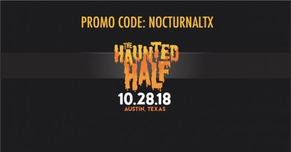 Haunted half marathon halloween austin run runners registration facebook discount gift card promo code