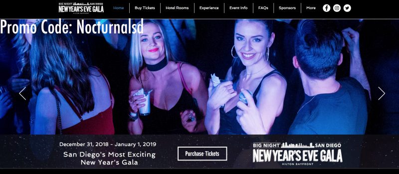 biggest best top nye party san diego downtown gaslamp quarter 2018 2019 