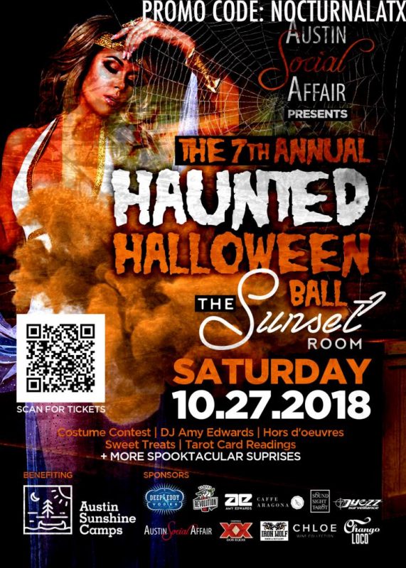 Austin Social Affair 7th Annual Haunted Halloween Ball Sunset Room 2018
