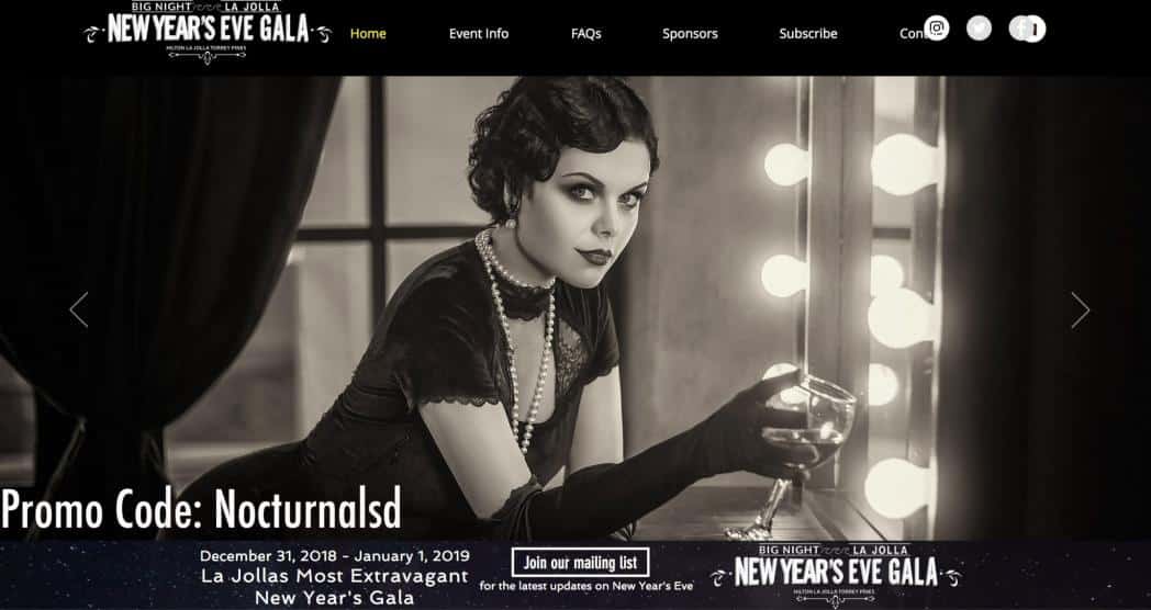 Discount Promo Codes Big Night La Jolla Nye Promo Code