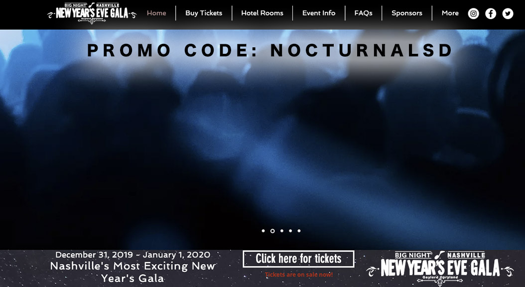 Big Night Nashville NYE Promo Code