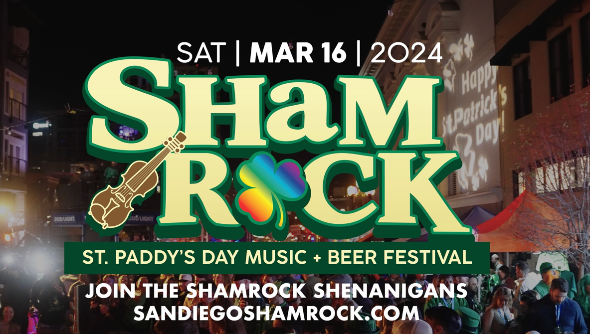 Shamrock San Diego 2024, St Patricks Day Party, St Paddys Day, Gaslamp San Diego, Discount Tickets, Promo Code, Best St Paddys Day Party