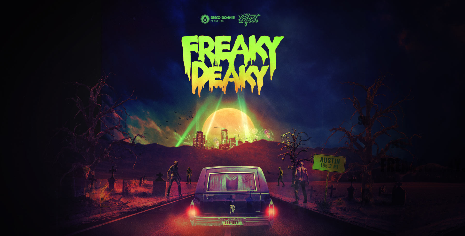Freaky Deaky Promo Code 2023, Festival, Concert, Texas, TX, GA Passes, VIP, General Admission, Lineup, Tickets, Houston Raceway, Halloween