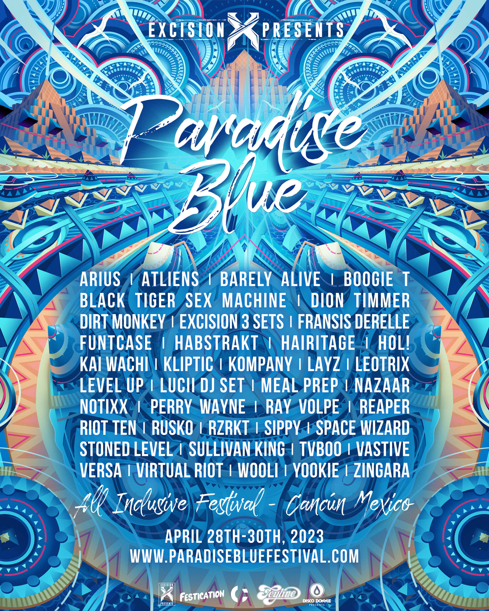 Paradise Blue Festival Promo Code, Discount Tickets, VIP Passes, Travel Packages, Cancun Mexico, Paradisus, Beach, Rave, Resort