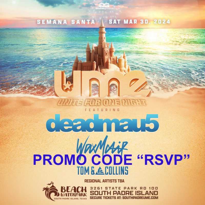 UME Festival Promo Code, The Ultimate Music Festival, 2024 discount tickets, passes, VIP, Texas, South Padre Island, Beach Park At Isla Blanca