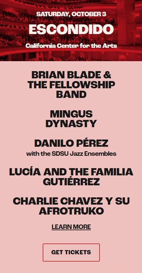 San Diego Tijuana Jazz Festival Promo Code — San Diego Tijuana Jazz Festival Promo Code